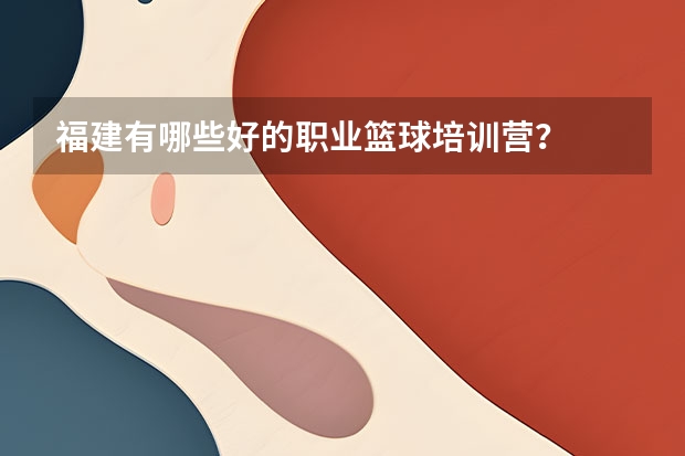 福建有哪些好的职业篮球培训营？