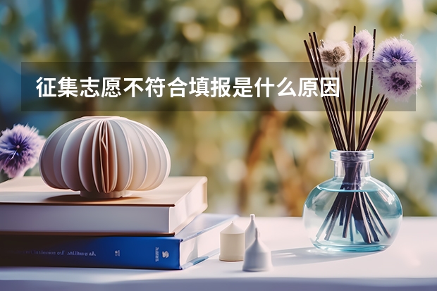 征集志愿不符合填报是什么原因