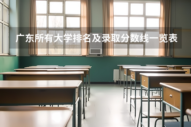 广东所有大学排名及录取分数线一览表！（含位次，2024参考）（转帖）（广东一本大学排名及分数线）