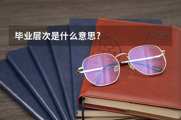 毕业层次是什么意思?
