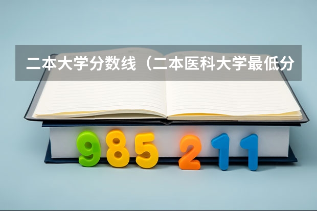 二本大学分数线（二本医科大学最低分）
