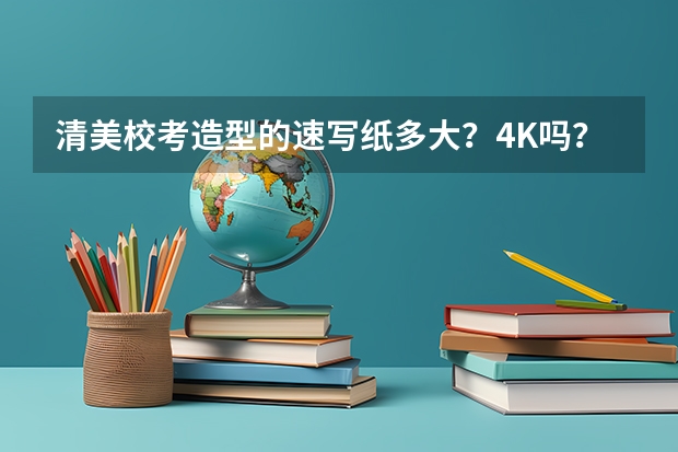 清美校考造型的速写纸多大?4K吗?