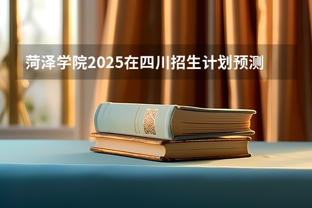 菏泽学院2025在四川招生计划预测