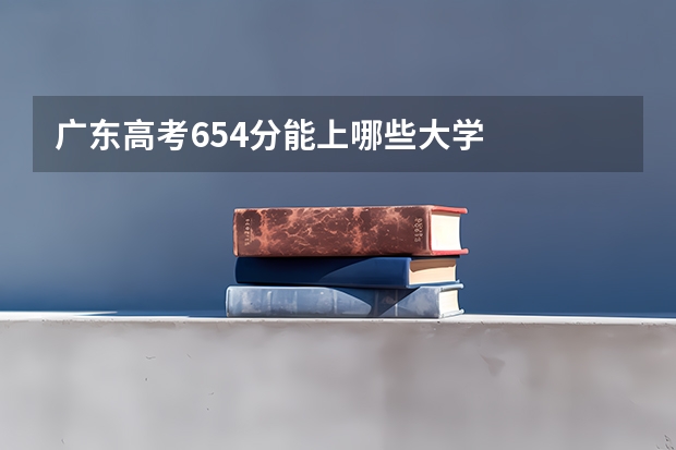 广东高考654分能上哪些大学