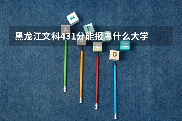 黑龙江文科431分能报考什么大学