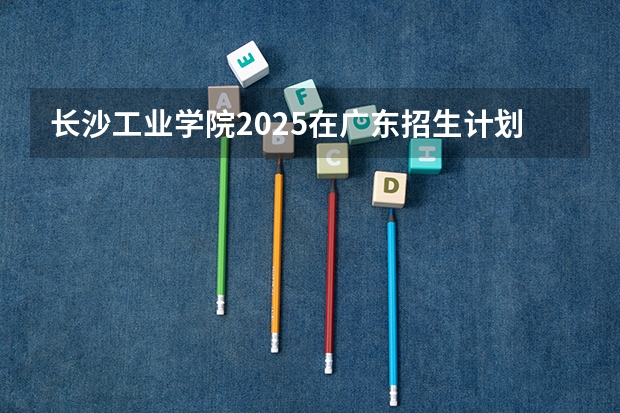 长沙工业学院2025在广东招生计划
