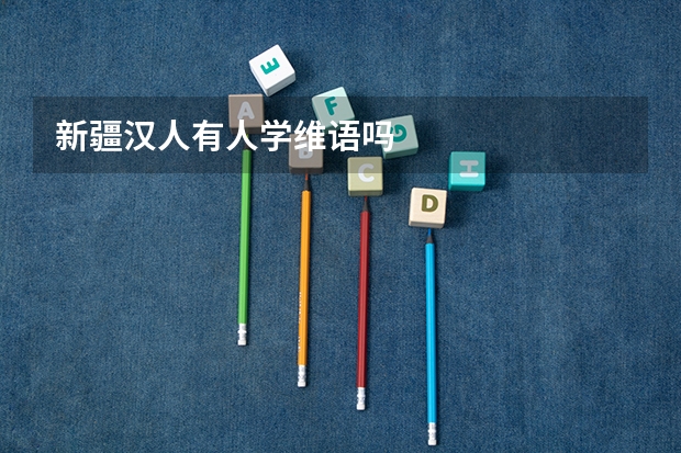新疆汉人有人学维语吗