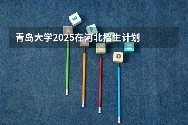 青岛大学2025在河北招生计划