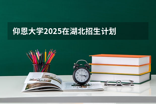 仰恩大学2025在湖北招生计划