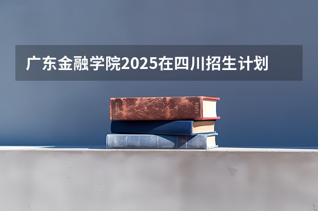 广东金融学院2025在四川招生计划