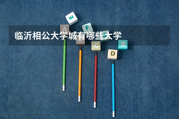 临沂相公大学城有哪些大学