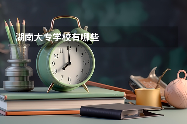 湖南大专学校有哪些