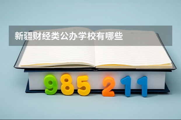 新疆财经类公办学校有哪些
