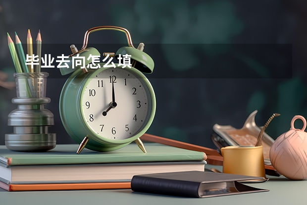毕业去向怎么填
