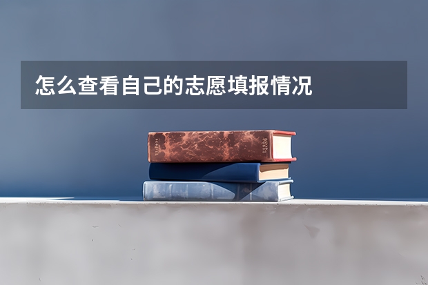 怎么查看自己的志愿填报情况