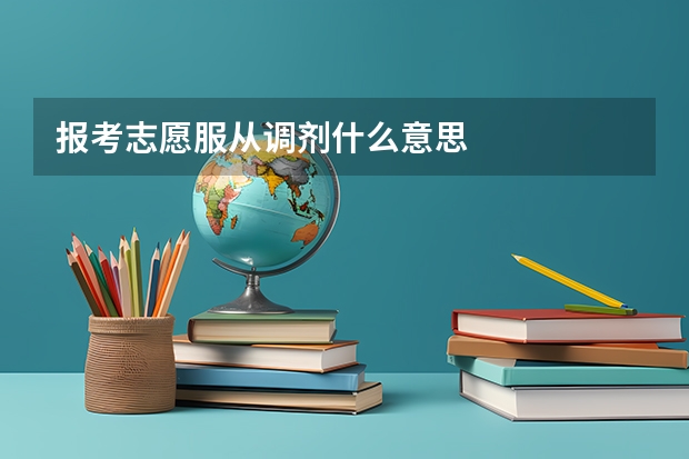报考志愿服从调剂什么意思