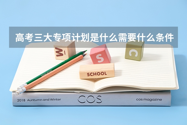 高考三大专项计划是什么需要什么条件