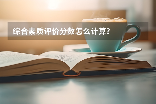 综合素质评价分数怎么计算？