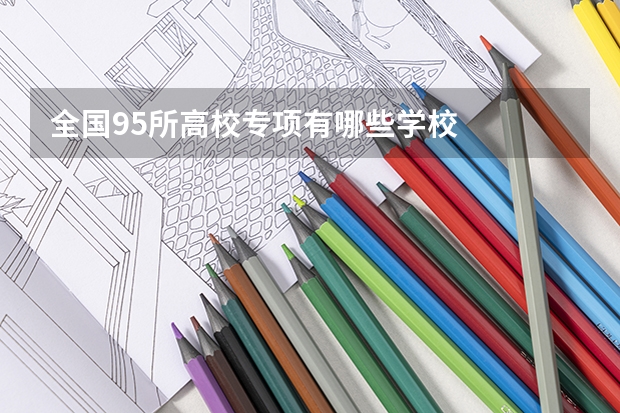 全国95所高校专项有哪些学校