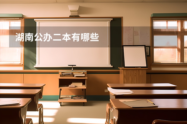 湖南公办二本有哪些