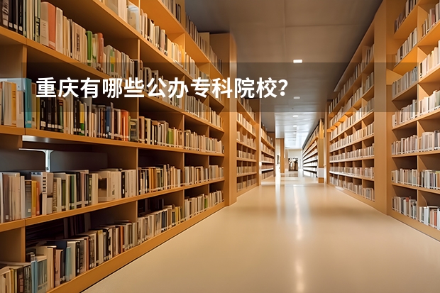 重庆有哪些公办专科院校？
