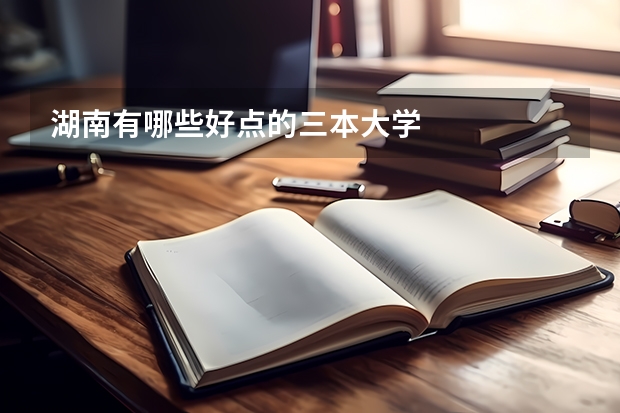 湖南有哪些好点的三本大学