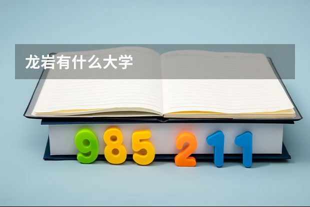 龙岩有什么大学