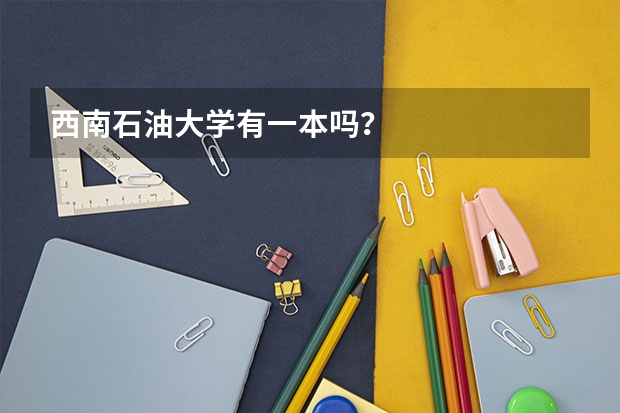 西南石油大学有一本吗？