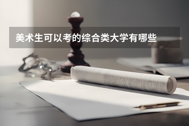 美术生可以考的综合类大学有哪些