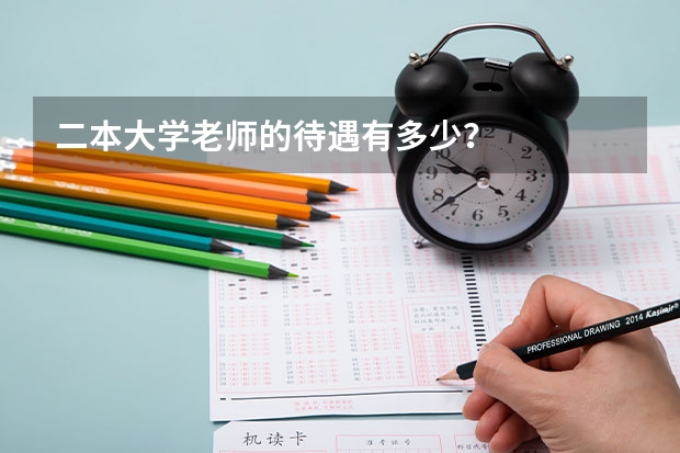 二本大学老师的待遇有多少？