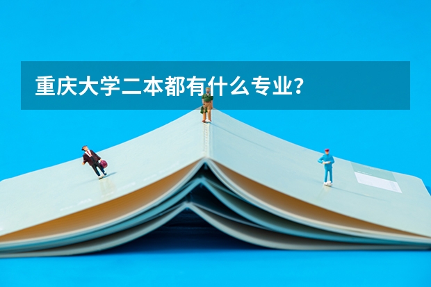 重庆大学二本都有什么专业？
