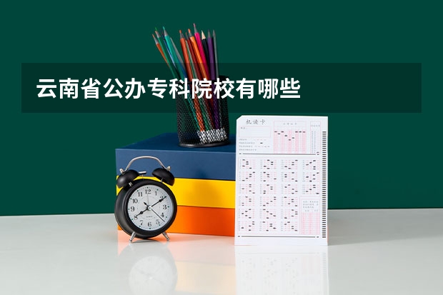 云南省公办专科院校有哪些