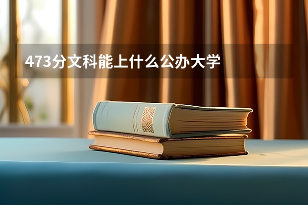 473分文科能上什么公办大学