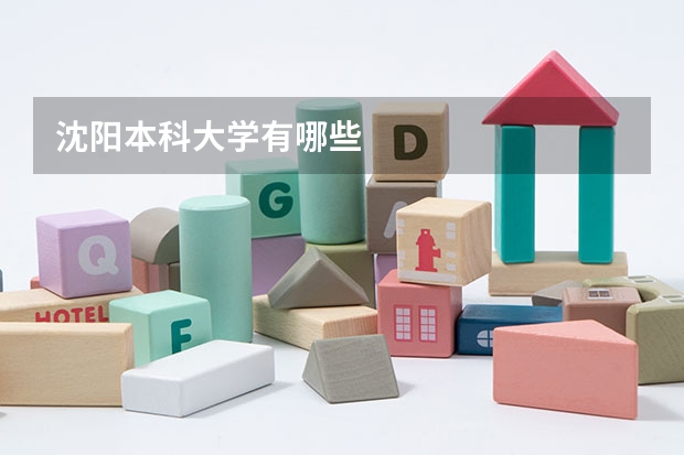 沈阳本科大学有哪些