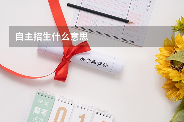 自主招生什么意思