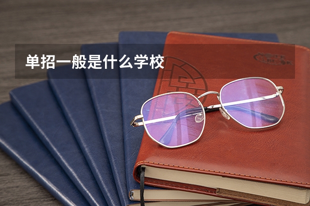 单招一般是什么学校