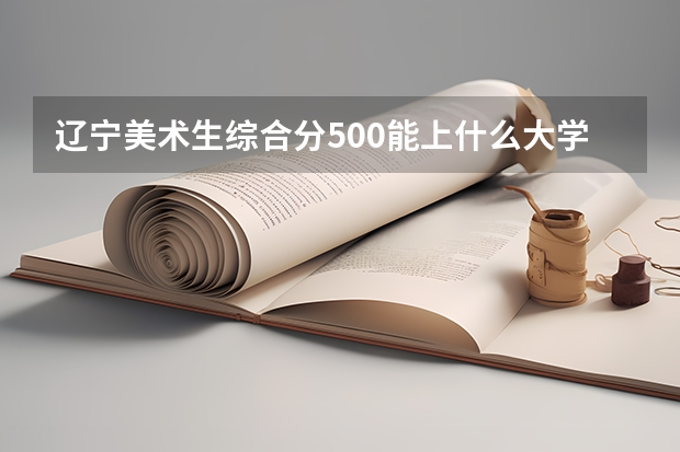 辽宁美术生综合分500能上什么大学呢