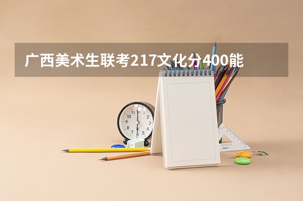 广西美术生联考217文化分400能上什么大学