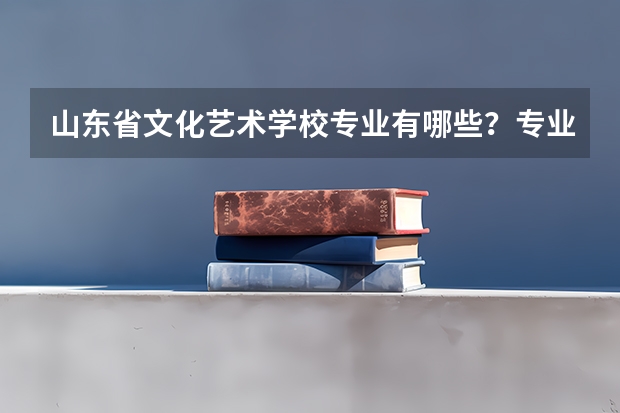 山东省文化艺术学校专业有哪些？专业介绍