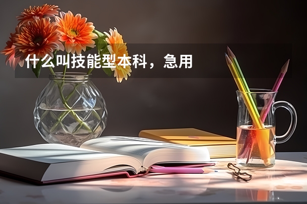 什么叫技能型本科，急用
