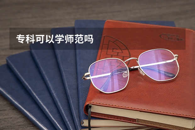 专科可以学师范吗