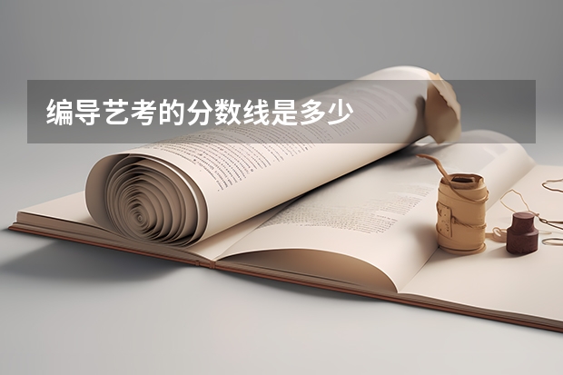编导艺考的分数线是多少