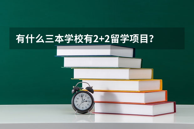有什么三本学校有2+2留学项目？