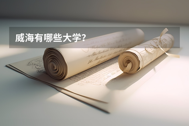 威海有哪些大学?