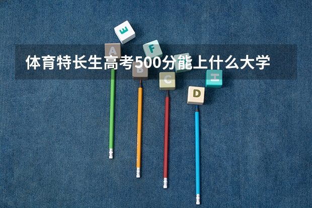 体育特长生高考500分能上什么大学?