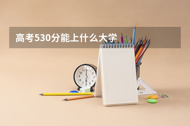 高考530分能上什么大学