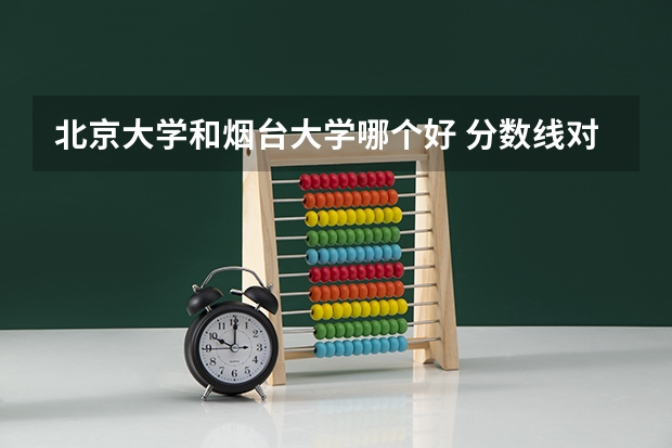北京大学和烟台大学哪个好 分数线对比
