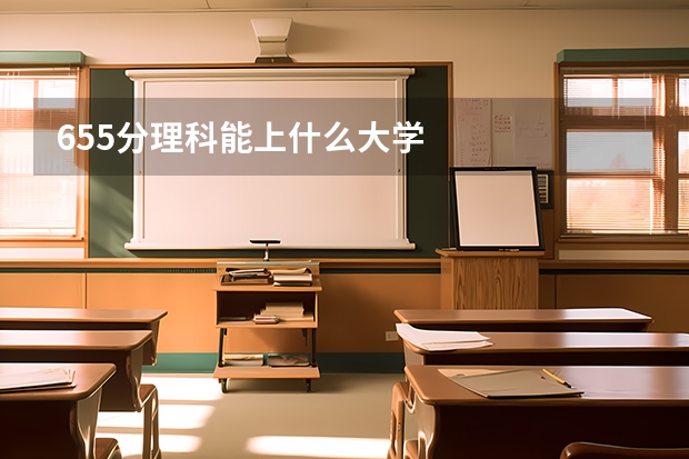 655分理科能上什么大学