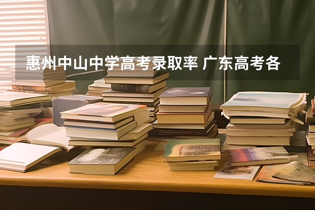 惠州中山中学高考录取率 广东高考各市本科录取率排名