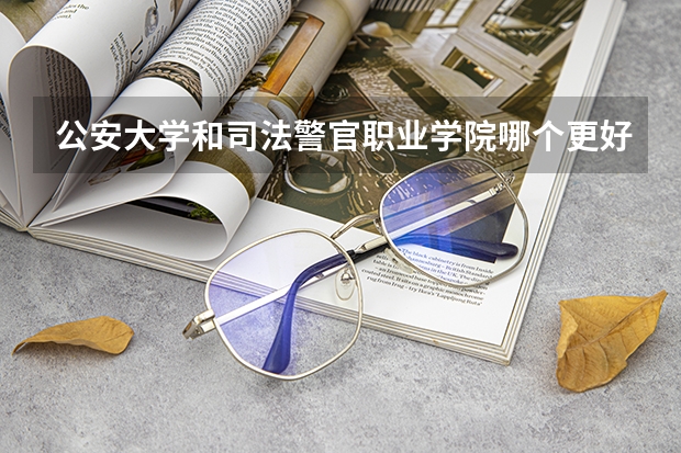 公安大学和司法警官职业学院哪个更好